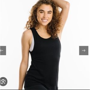 ZYIA Black Lounge Boyfriend Sweater Tank Size XS